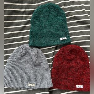 BUNDLE 3 neff hats beanies